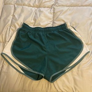 Nike Women’s Green/Blue Dri-Fit Athletic Shorts